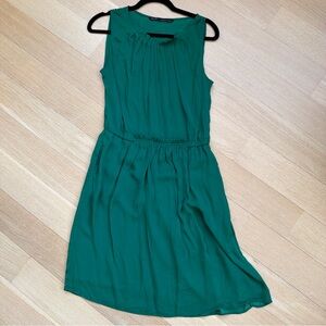 ZARA Green Emerald Sleeveless Dress Size M